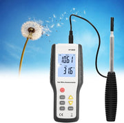 HT9829 Hot Wire Thermal Anemometer for Wind Temperature, Air Volume, Wind Speed Testing, US Plug 100-240V